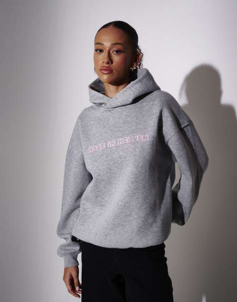 South Beach - Made in Heaven - Sweat à capuche brodé - Gris - view 1