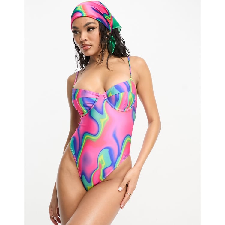 South Beach Maillot 1 pi ce taille haute et armatures