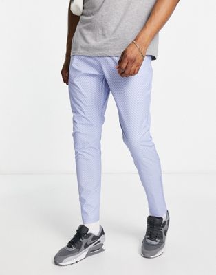 South Beach Man printed slim fit joggers in blue - ASOS Price Checker
