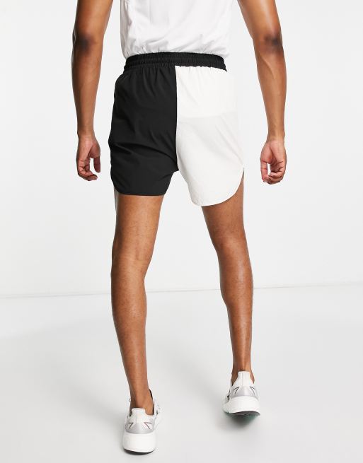 South Beach – Man – Svarta och vita shorts i tvådelad design av polyester, 2 av 4