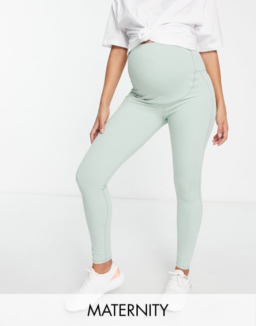 South Beach Maternity - Legging recouvrant le ventre - Vert givré