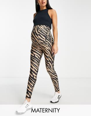 South Beach Maternity over the bump leggings in animal print-Multi