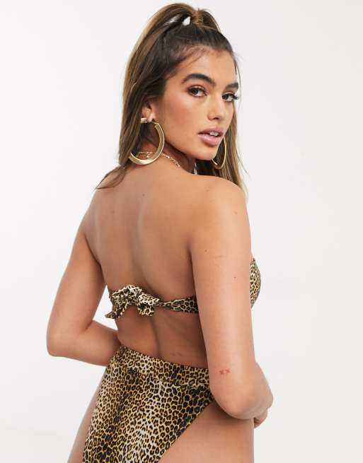 South Beach – Mix & Match – Exklusives, trägerloses Bikinioberteil mit Animalprint, 2 von 4