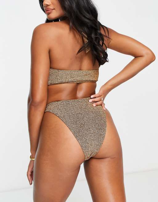 Gold swim bottoms cheap
