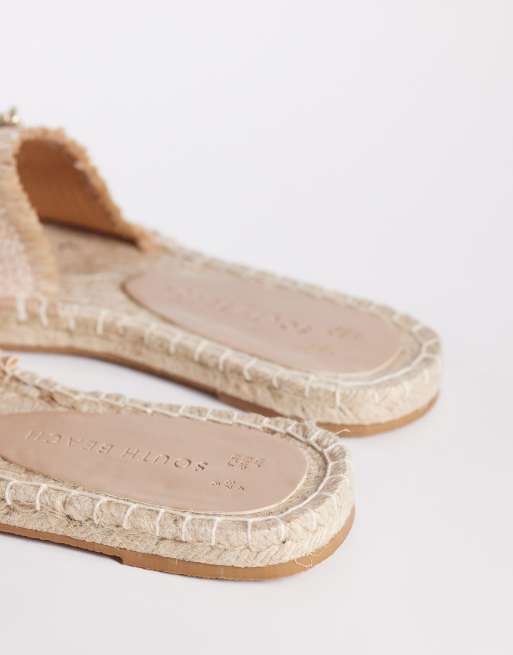 South Beach - Naturfarvede sandaler med søstjernestropper , 3 af 4