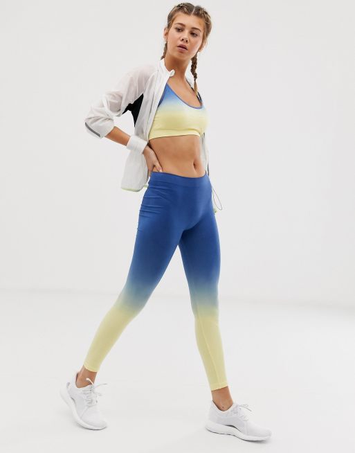 South Beach seamless ombre legging in ombre green