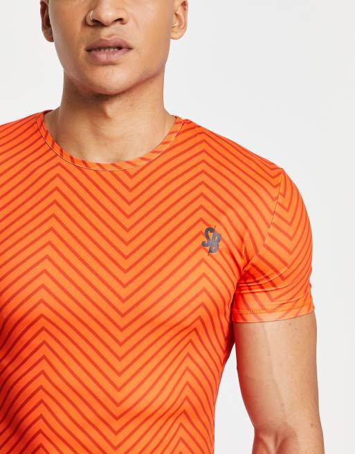 South Beach – Orange, chevron-mönstrad t-shirt , 4 av 4