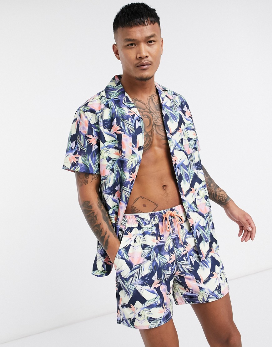 South Beach - Overhemd met print-Multi