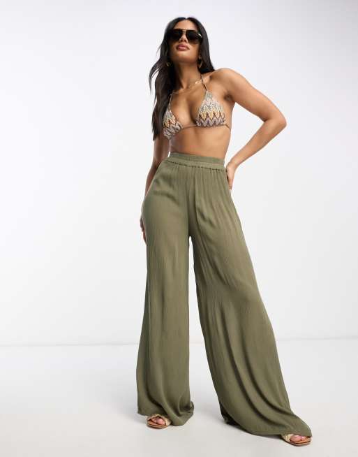 Khaki beach pants new arrivals