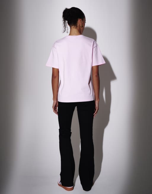 South Beach - Oversized T-shirt met grafische Self Love-print in roze, 4 van 4