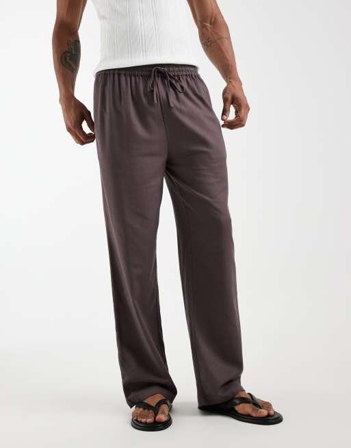 South Beach - Pantalon en lin - Marron délavé, 2 de 5