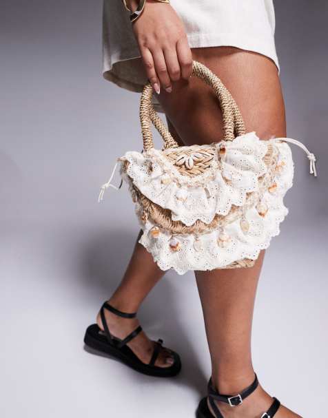 South Beach - Petit sac à main orné de coquillages avec détails crochetés - view 1