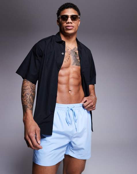 South Beach plain swim short in light blue - view 1