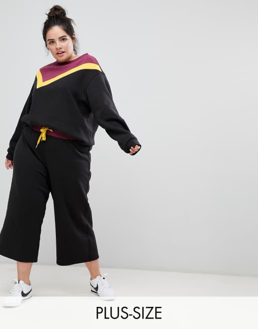 South Beach Plus Colourblock Sweatshirt & Joggers, 3 of 3