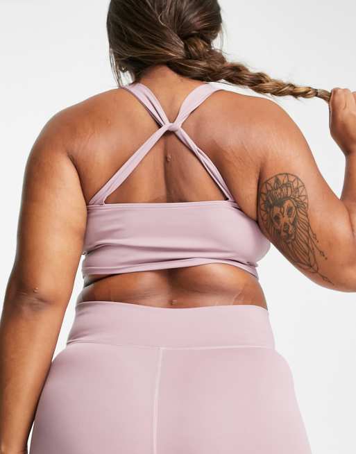 South Beach Plus - Lilla sports-BH med let støtte og snoede stropper, 2 af 4