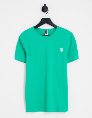 South Beach polyester t-shirt in green  - ASOS Price Checker