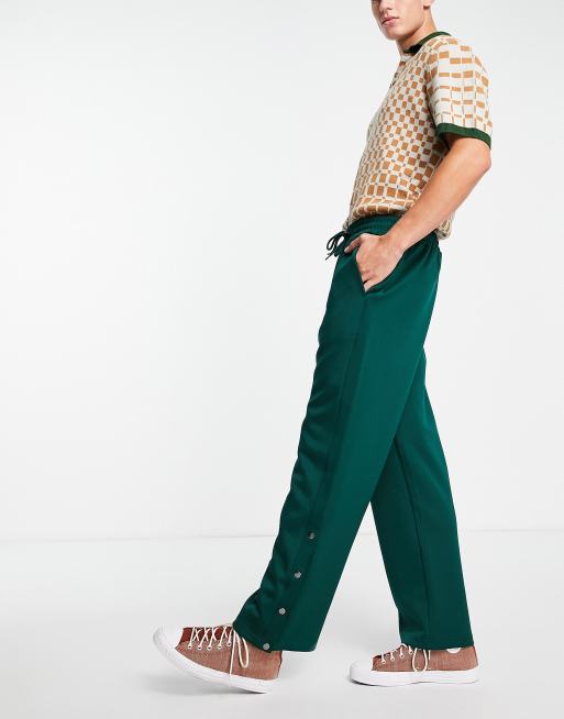 South Beach popper trackies in green