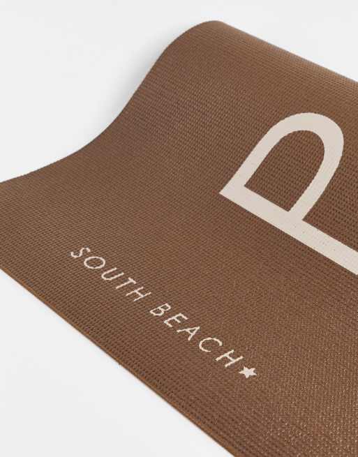 South Beach power yoga mat in brown