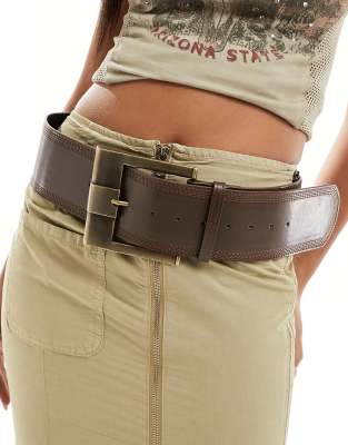 Square buckle belt - Women