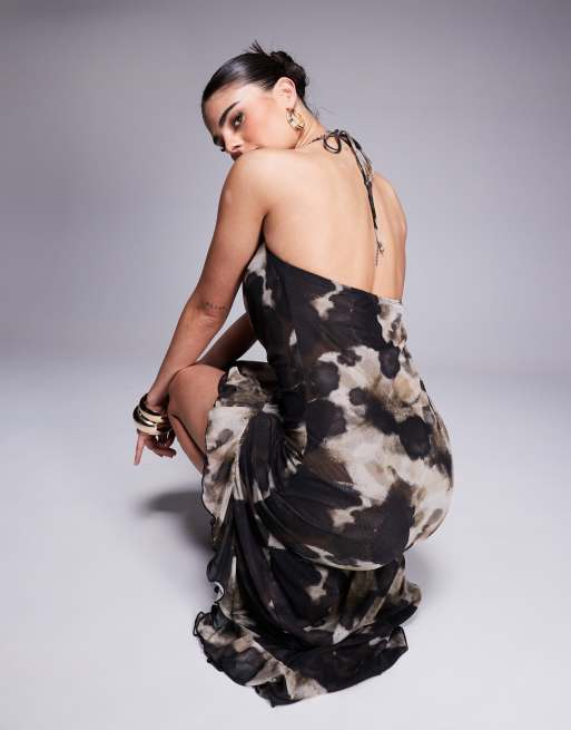 South Beach - Robe de plage longue en tulle - Multicolore, 3 de 4