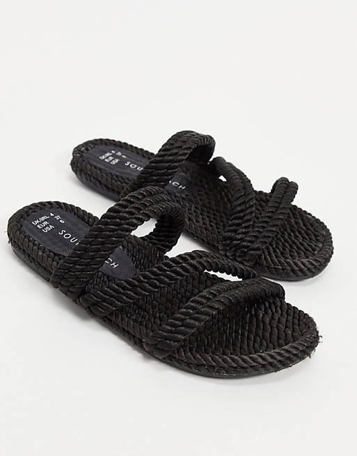 South Beach rope slides in black