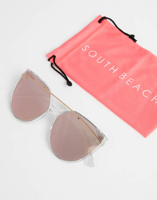 Rose gold cheap flash sunglasses