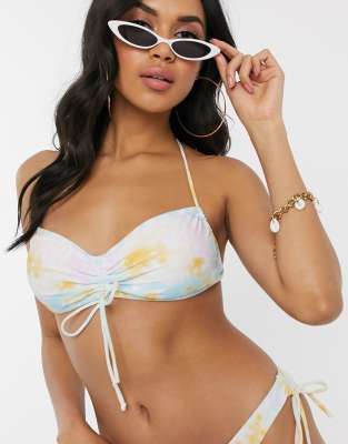 ruched bikini top