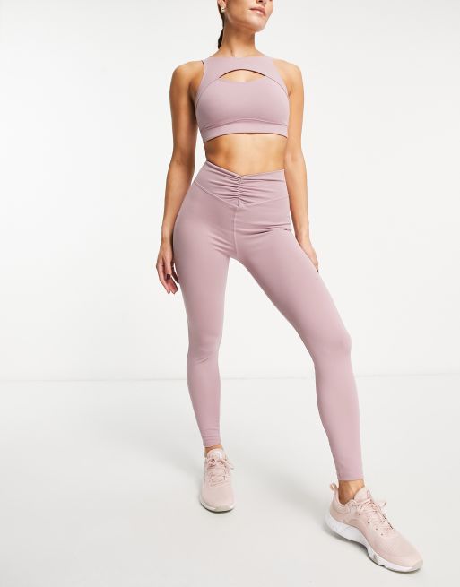 Set Top Swimmer Light Pink Silk + Legging Grace Pink