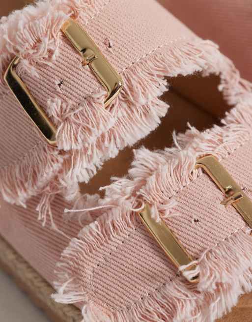 South Beach - Sandales style espadrilles avec double boucle - Rose clair, 2 de 4