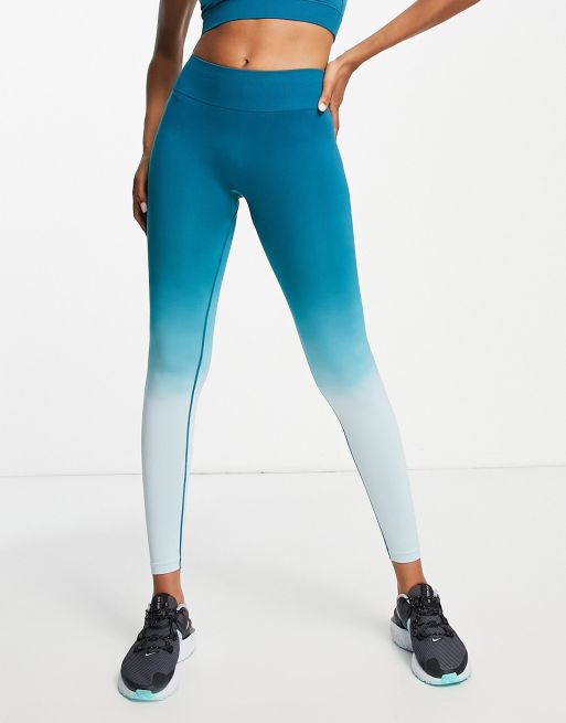 Under Armour all over print high ankle leggings in BLUE