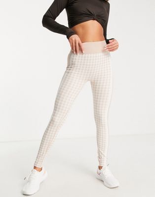 South Beach seamless high waisted leggings in houndstooth