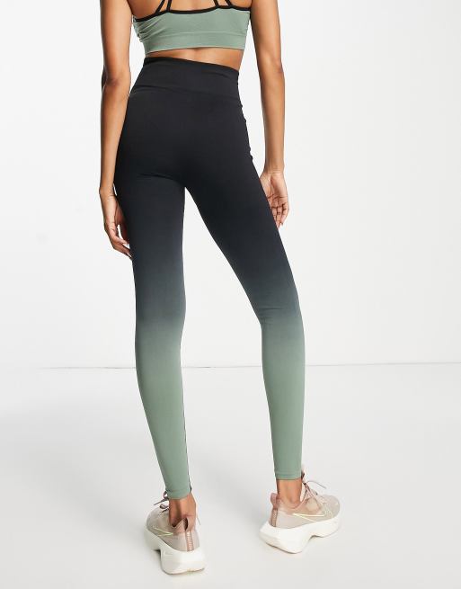 South Beach seamless ombre legging in ombre green