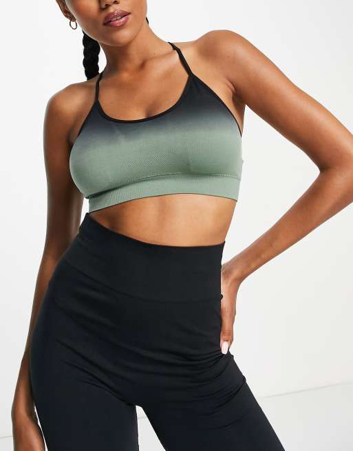 South Beach seamless sports bra in ombre green