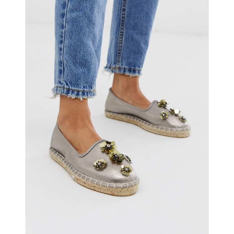 Pewter espadrilles best sale