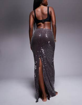 South Beach Sequin Maxi Beach Skirt