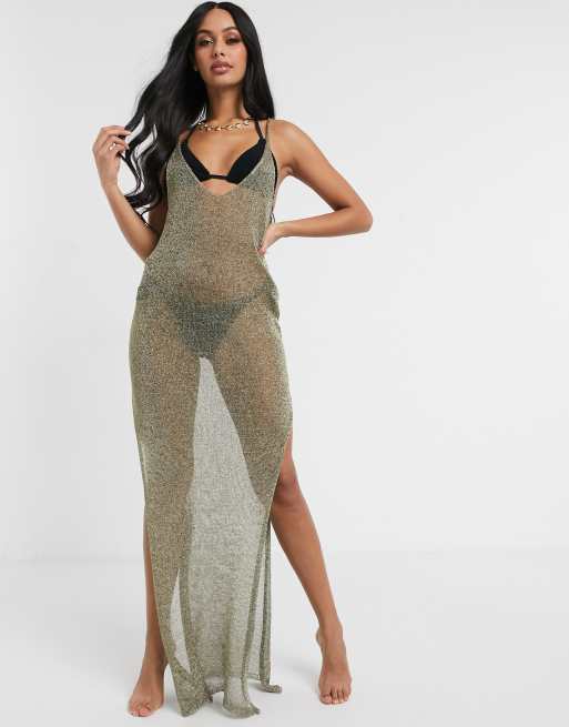 South Beach Sheer Knitted Maxi Dress