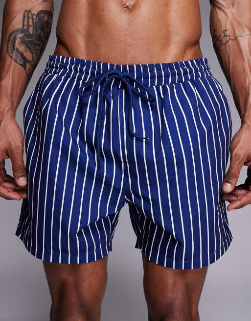 South Beach - Short de bain à rayures - Bleu marine, 5 de 5