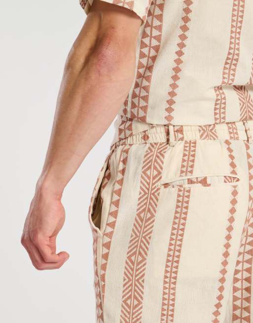 South Beach - Short en jacquard - Rouille, 3 de 4