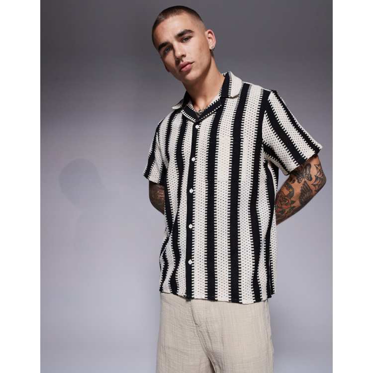 SYUMAN 24SS Crochet Short Sleeve Shirt ⁡ SYUMAN 24SS Crochet Short Sleeve Shirt ⁡