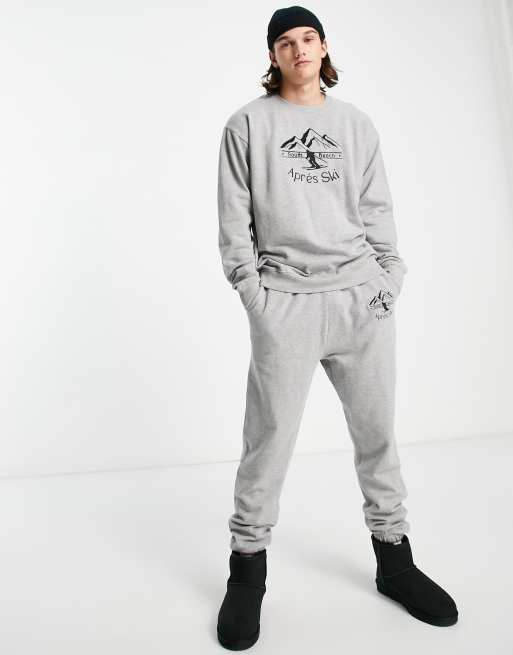 South Beach ski Apres club swetashirt in grey | ASOS