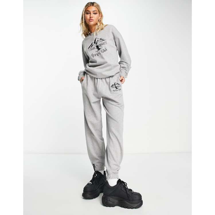 South Beach ski Apres sweatpants in gray