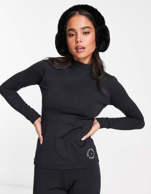 ASOS 4505 Petite base layer 1/4 zip top in apres ski jacquard