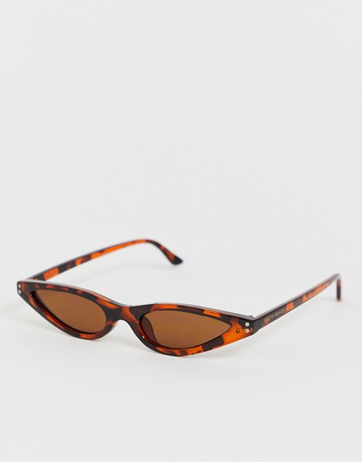 South Beach slim cat eye sunglasses