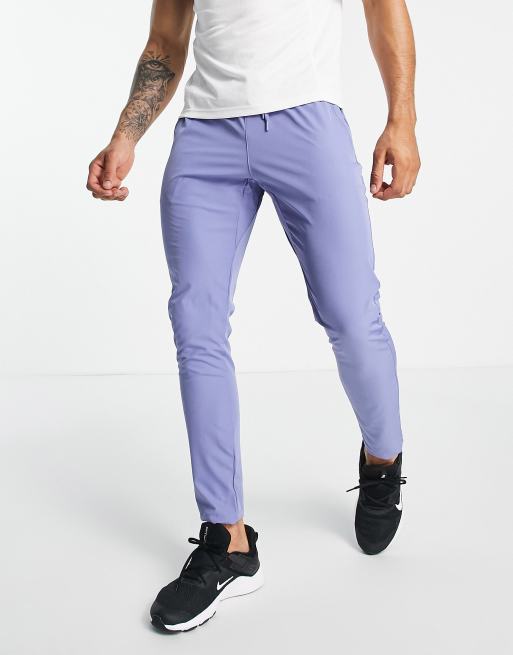 South Beach slim fit polyester trackies in navy 