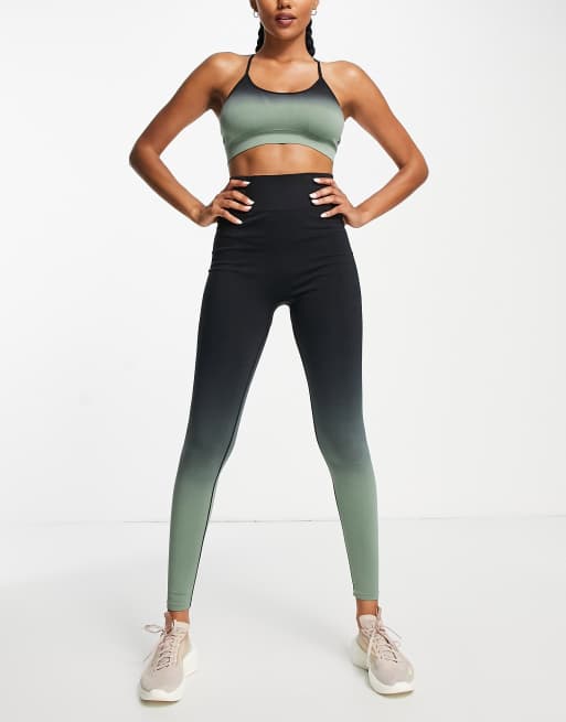 South Beach - Soutien-gorge de sport sans couture - Vert dégradé, 3 de 4