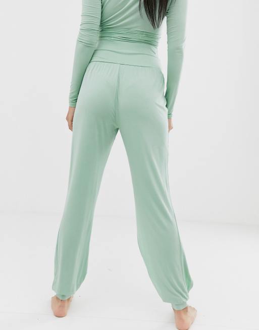 South Beach split front yoga pant in mint, 2 of 4