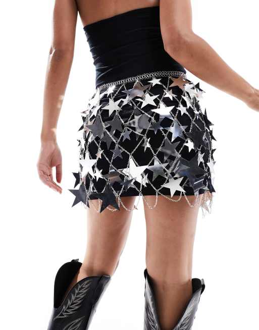 South Beach - Star Festival - Nederdel med sølvfarvede pailletter, 4 af 4