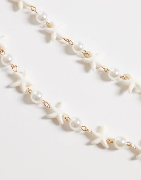 South Beach starfish belly chain in neutral - view 1