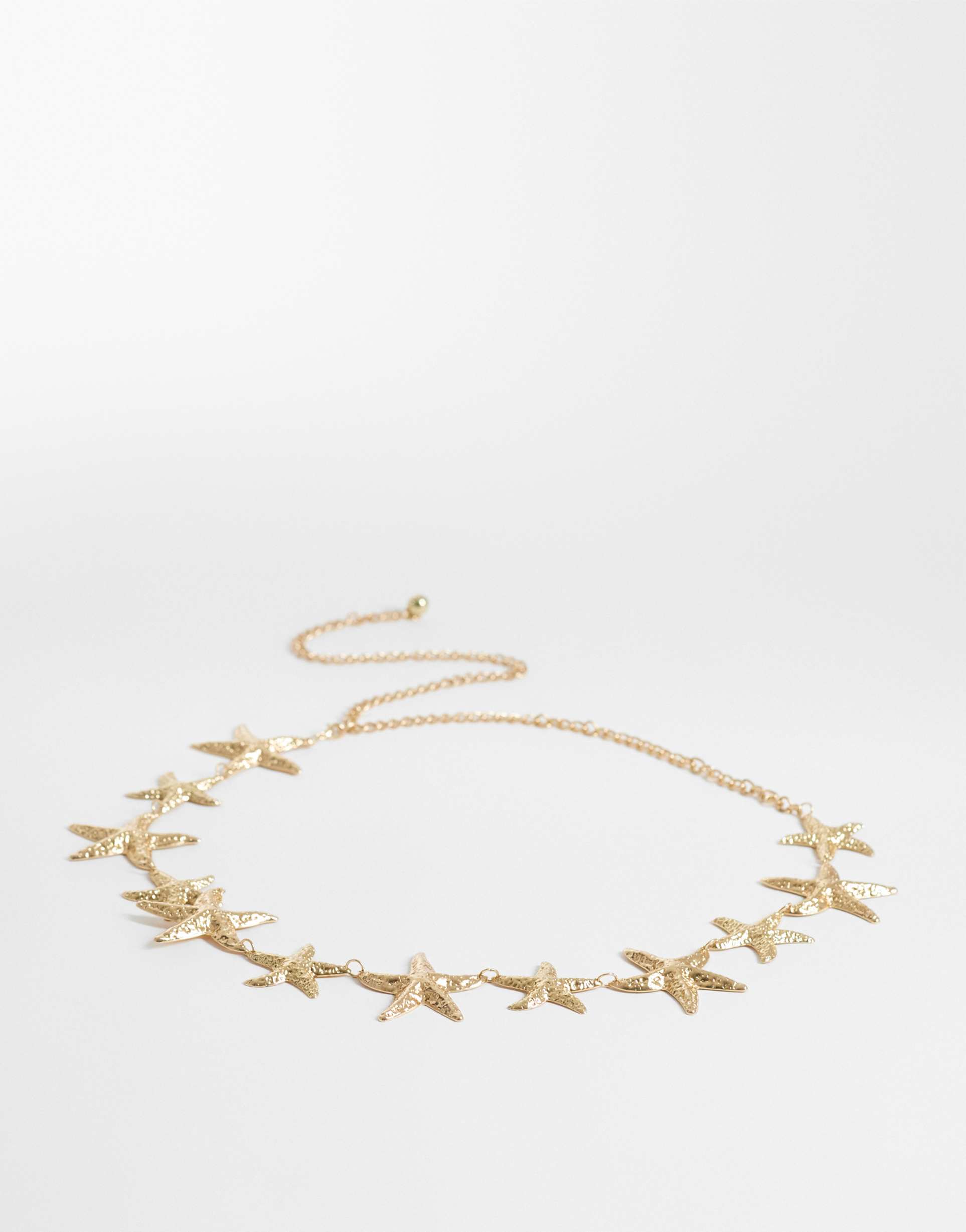 south beach starfish chain belt in gold