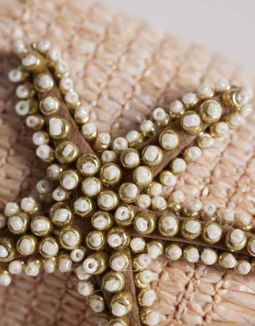 South Beach starfish strap sandals in natural , 4 of 4